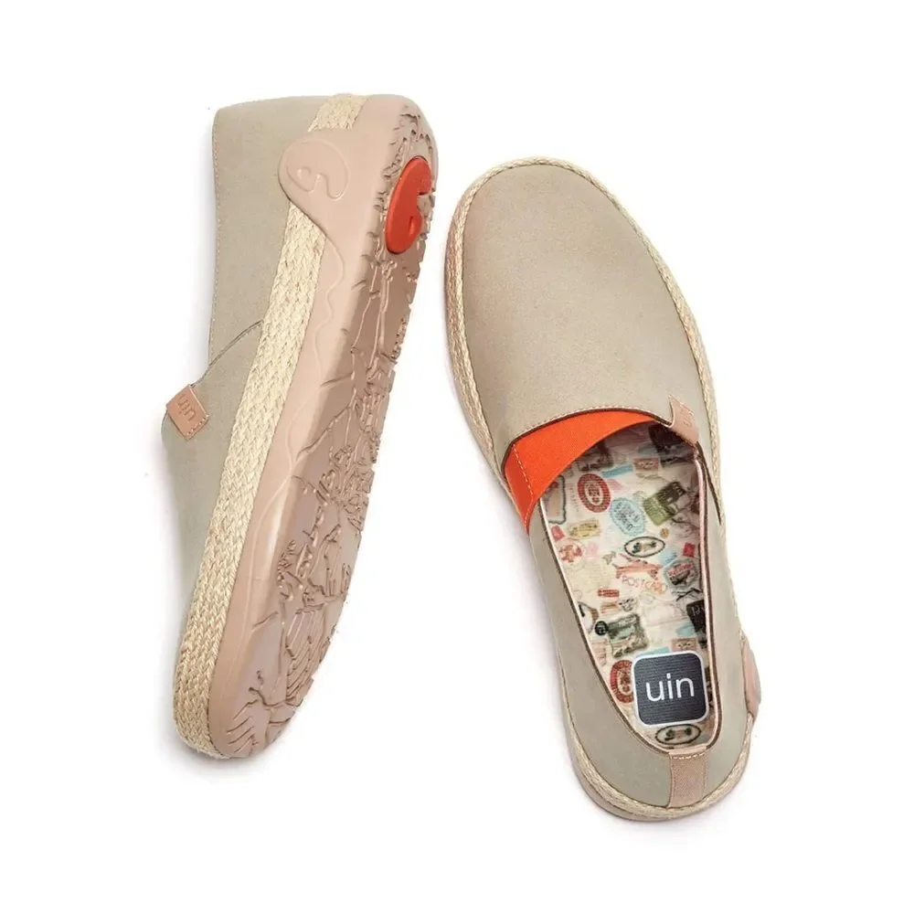 UIN Women's Espadrilles Knitted Casual Shoes (Marbella I Oxford Tan)